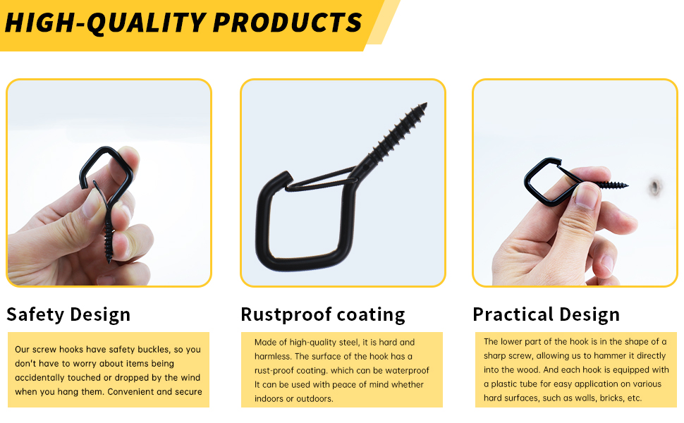 Hooks with Safety Buckle
