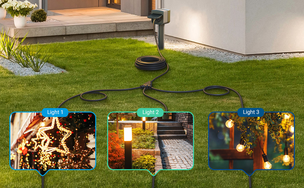 extension cord 1 to 3 splitter