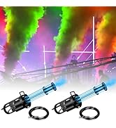 Handheld CO2 Cannon Smoke Machine, CO2 Blaster with LED RGB Lights &amp; Hose, CO2 Column Gun Stage E...