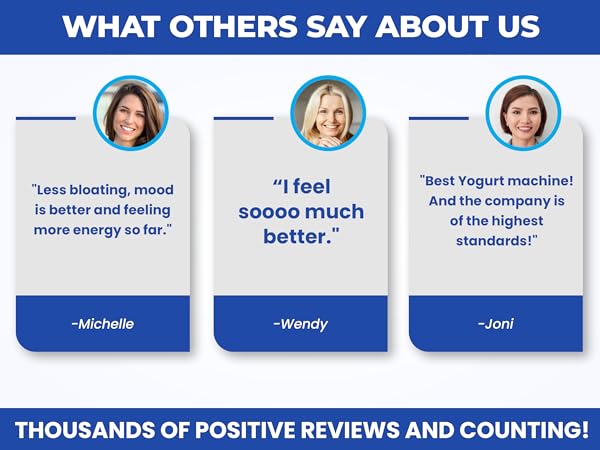 Cutsomer Testimonials include feeling better, less bloating, better mood and more energy.