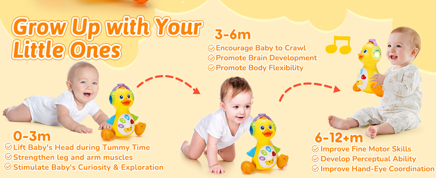 2 3 4 5 6 7 8 month old baby toys must haves tummy time toys 0-3 0-6 3-6 months duck toy for baby