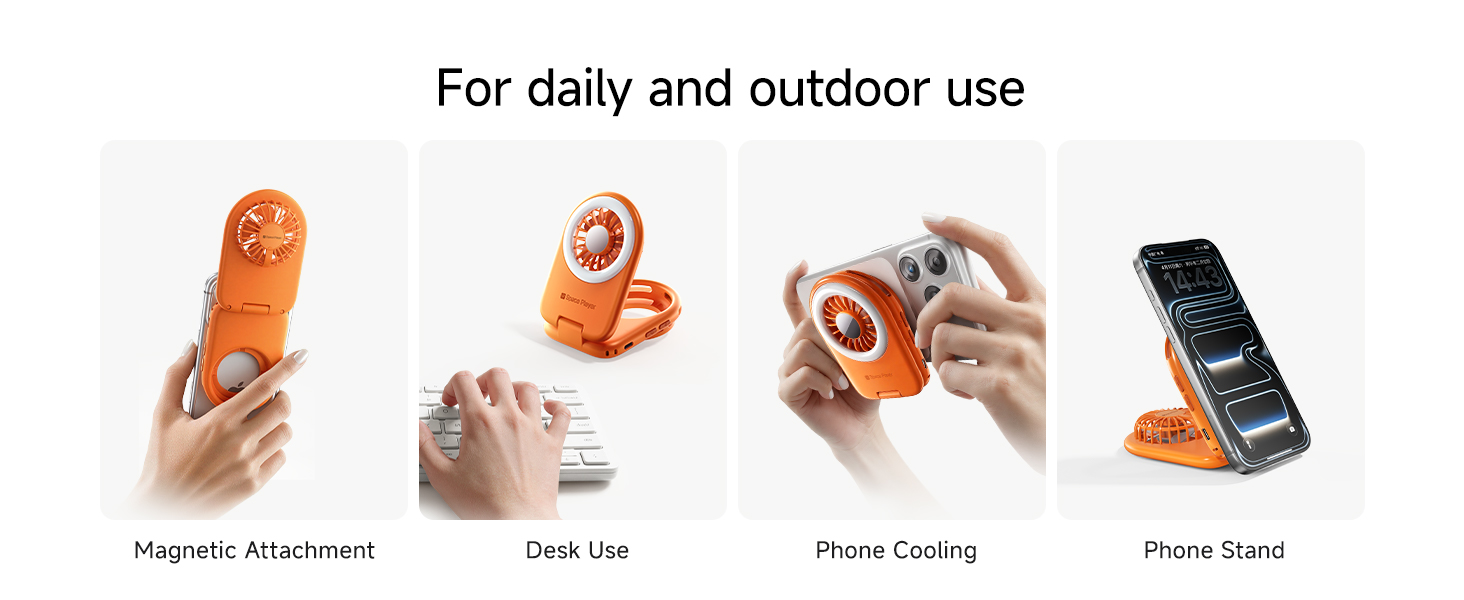 Magnetic phone fan