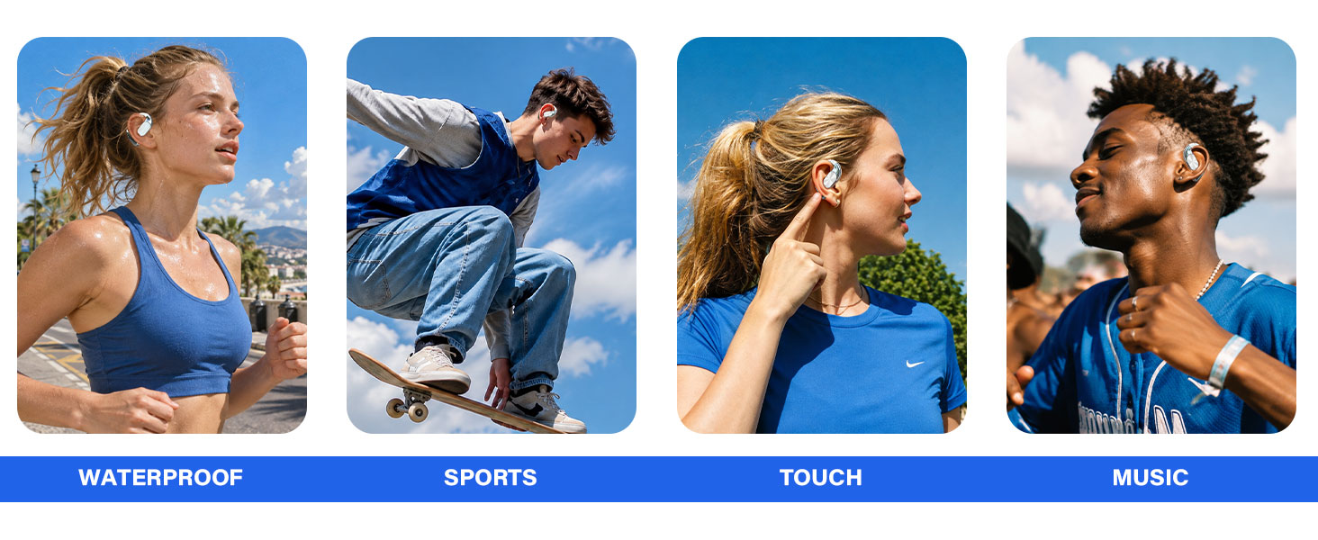ear buds wireless bluetooth earbuds;bluetooth headset;headphones wireless bluetooth;open ear earbuds