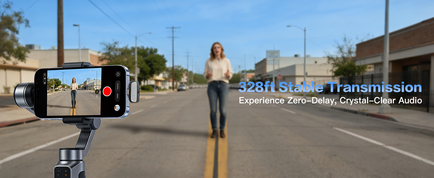 Wireless Lavalier Mic for iPhone/iPad/Android