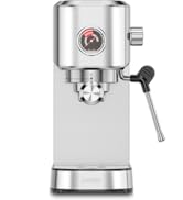 XIXUBX 20Bar Espresso Machine, Compact Espresso Maker with Milk Frother