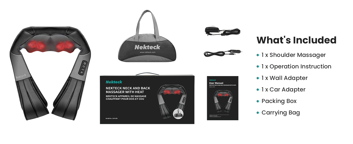 Shiatsu Neck and Back Massager with Heat - A Real Game-changer for Pain Relief!