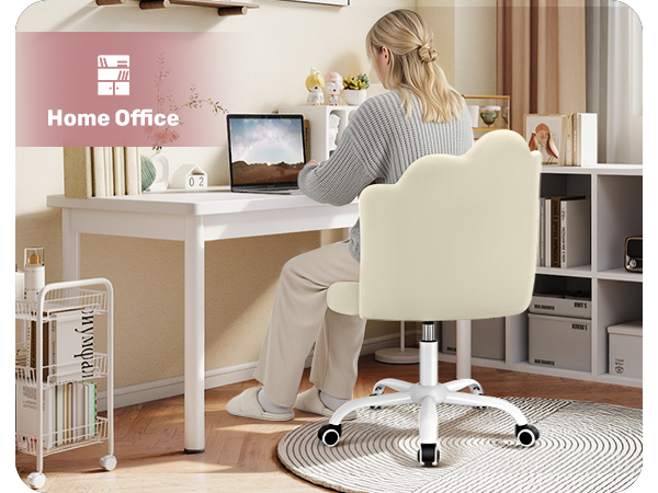 white desk chair, small desk chairs, desk chair for girls room, armless office chair