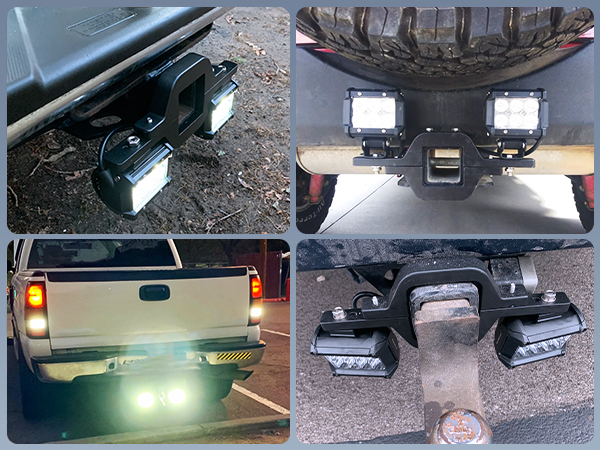 2&amp;amp;#34; Tow Hitch Mounting Bracket with LED Light Bar
