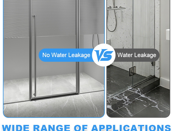 fit for in Swing or Out Swing Doors Shower Door Bottom Seal for Frameless Shower Door Seal