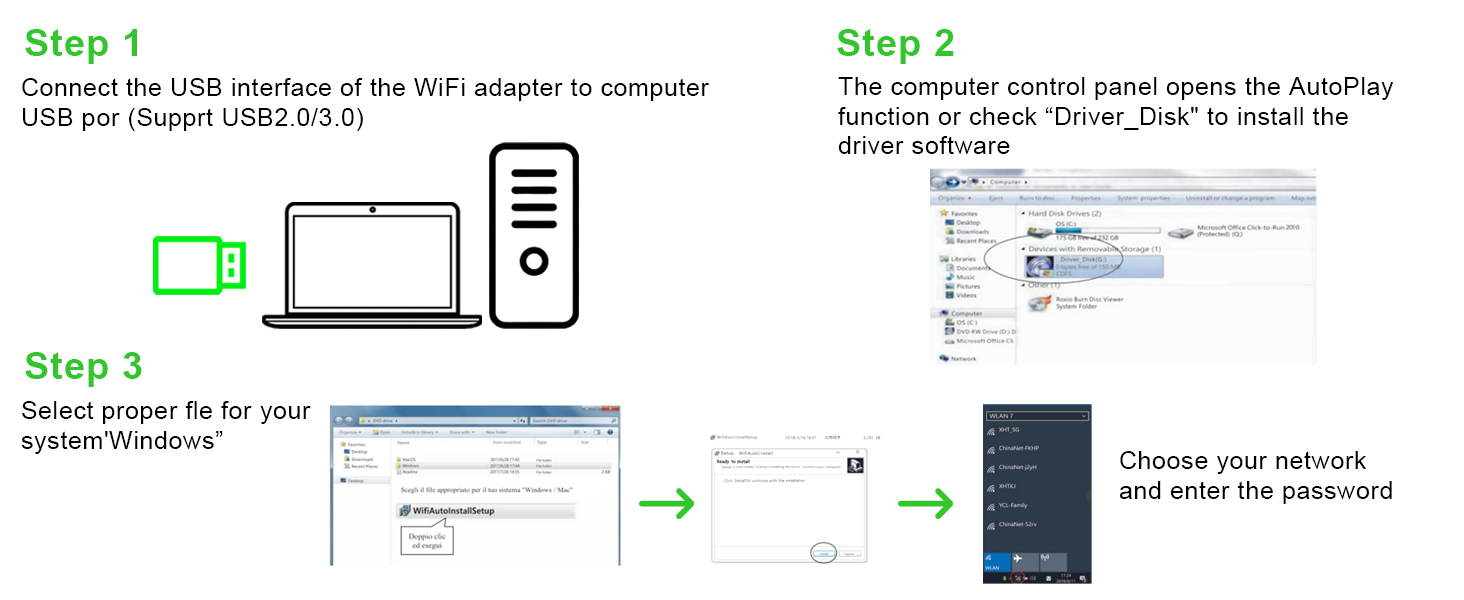 USB WiFi Adapter for Desktop PC