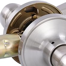 Door Levers Interior Keyed Difference Entry Front/Bedroom Door Handles for Left and Right Opened