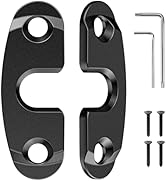 Upgrade Aluminum Alloy Sun Visor Repair Kit Heavy Duty Visor Mounting Clips Compatible with Jeep ...