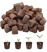 Anglecai 50 Pcs Square Hydroponics Pods, Seed Starter Sponge Pods for Seed Starter Plugs Grow Spo...