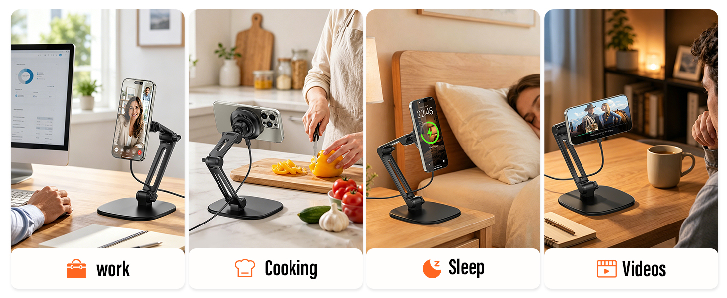 Magnetic Phone Charger Stand