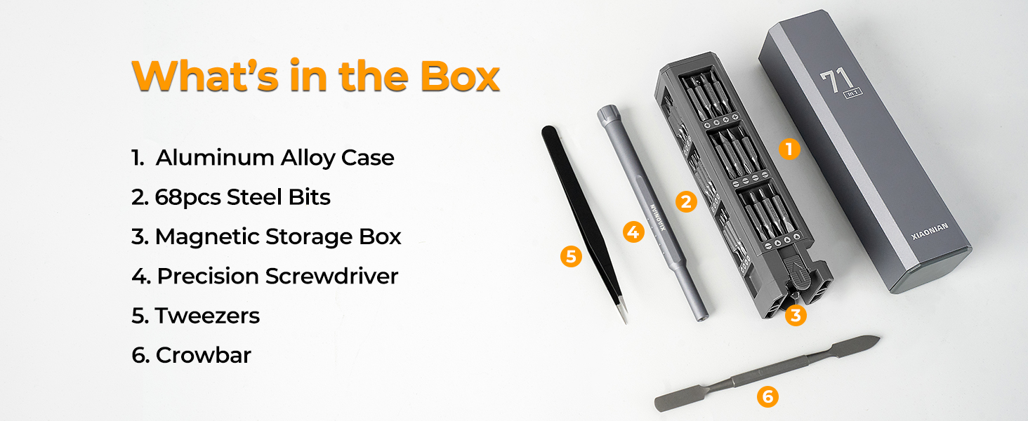 xiaonian 71 in 1 precision screwdriver set