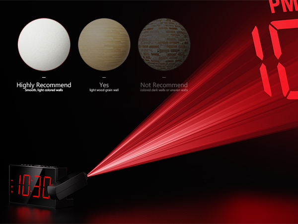 alarm clock with projection