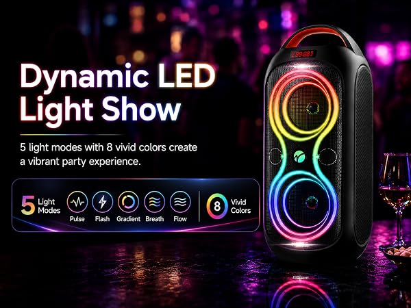 great led rgb effects with changing lights