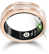 GINIXPIONE Diamond Smart Ring for Women, Fitness &amp; Vital Signs Monitoring, Sleep Tracker, Tempera...