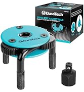 DURATECH 3-Jaw Adjustable Oil Filter Wrench, 3" to 5.51"(76mm to 140mm) | Large Sizes, Magnetic O...