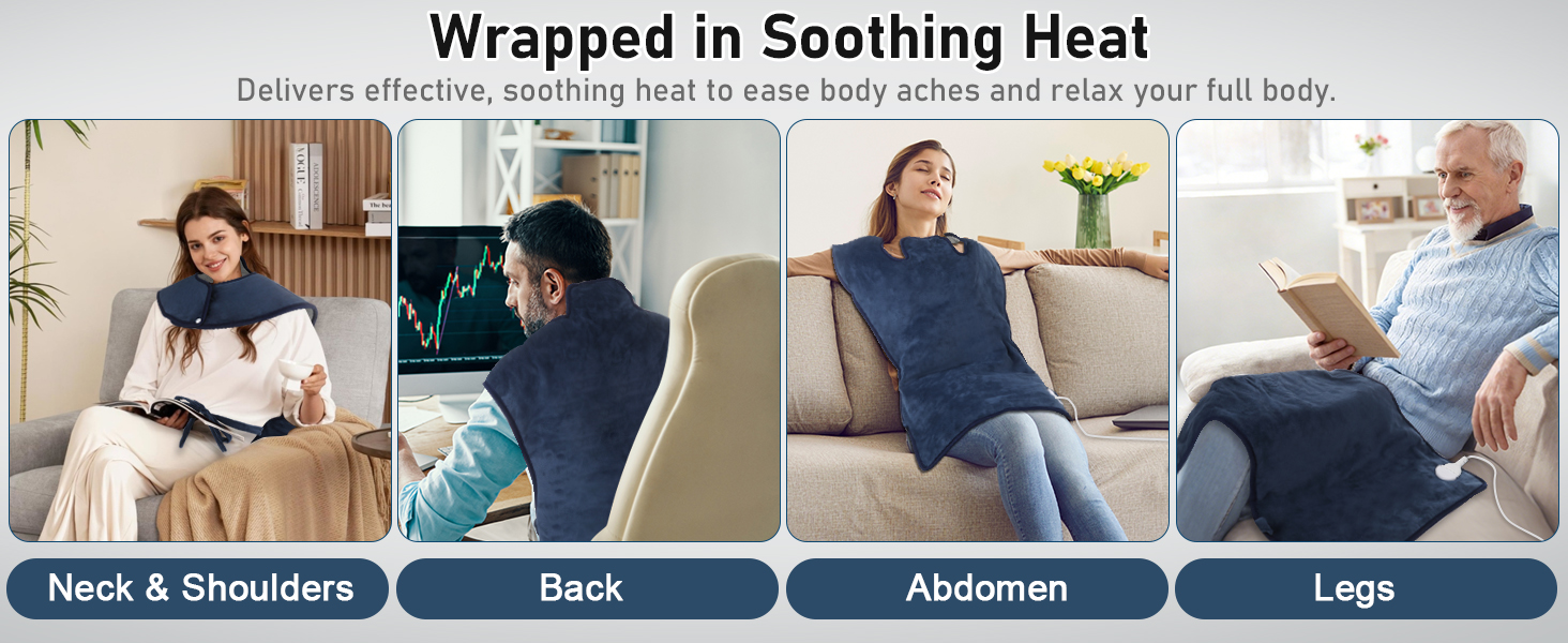 heat packs for pain relief fsa heated blanket heating pad for legs