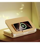 Vivilumens Book Lamp Sunrise Alarm Clocks Wireless Charger Bluetooth Speaker Loud for Heavy Sleep...