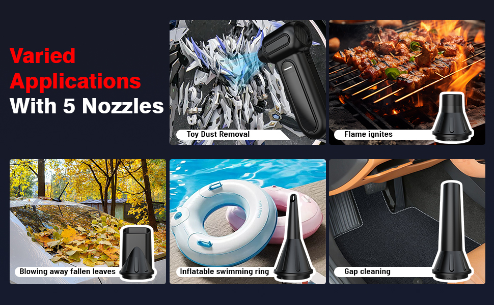 Varied Applications With 5 Nozzles