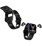 X8 2 in 1 Smart Watch with Earbuds Smartwatch TWS Bluetooth Earphone Health Monitor Sport Watch F...