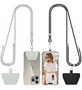 SHANSHUI Phone Lanyard, 2 Pack Crossbody Neck Nylon Universal Cell Phone Lanyard Strap Tether Pad...