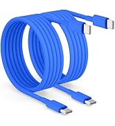 2pack 6ft USB C to C Cable, 60W Type C to Type C Fast Charging Cord for iPhone 17 16 15 Pro, Pro ...