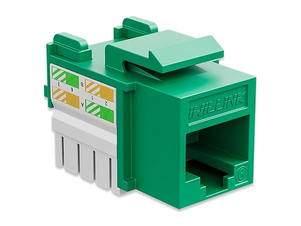 Iwillink Green RJ45 CAT6 keystone Jack