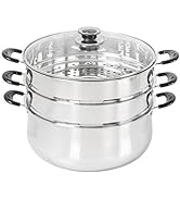 Concord 30 CM Stainless Steel 3 Tier Steamer Pot Steaming Cookware - Triply Bottom