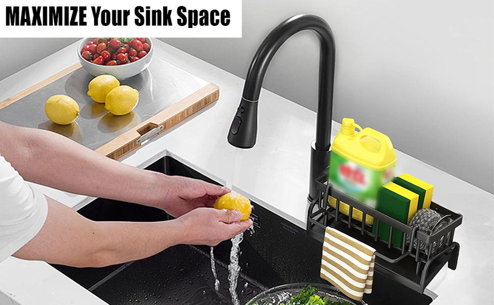 sponge holder sink caddy for kitchen