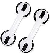 Shower Handle 12 inch Grab Bars for Bathtubs and Showers, Strong Hold Suction Cup Handle, Safety ...