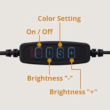0 Brightness Dimmer &amp;amp;amp; 360°Flexible Gooseneck Bed Lamp