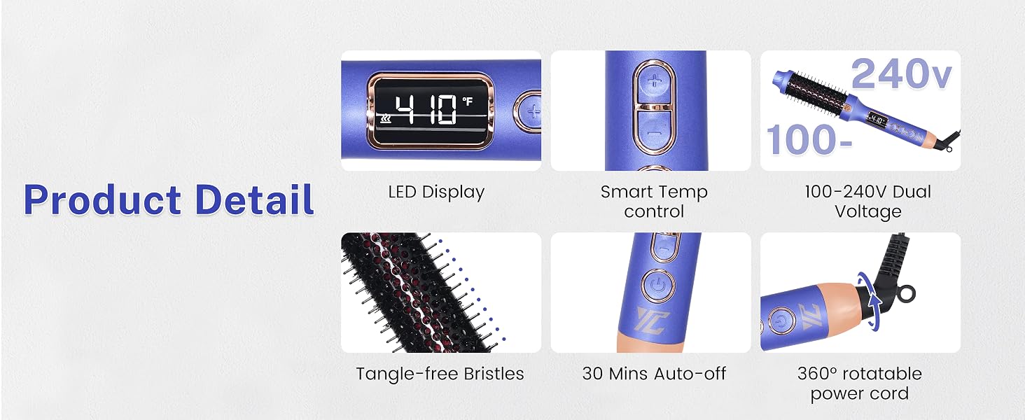 Text reads 'Product Detail'. Image shows three product variations with icons and specifications: display screen versions, solar panel options, and accessory inclusions.