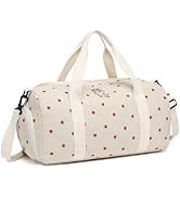 LOIDOU Duffle Bags Girls Gym Dance Bag Small Weekender Ovenight Carry On Tote with Shoe Compartme...