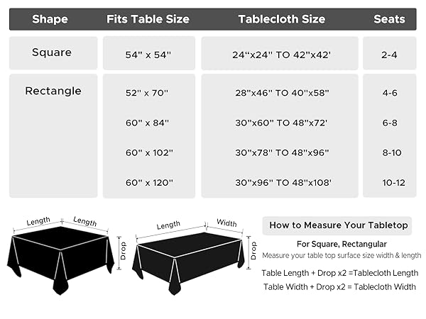 rectangle tablecloth waterproof
