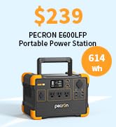 Pecron E600LFP Portable Power Station (2025 New), 614Wh LiFePO4 Battery Backup, 1200W AC Outlet/M...