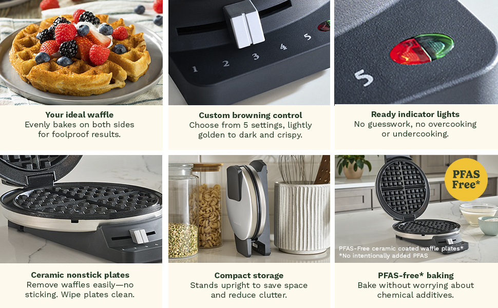 waffle maker round classic