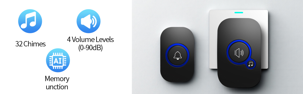 long range doorbell up to 1000 feet