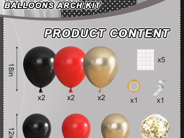 red balloon arch kit