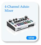 Yinker Streaming Audio Mixer, LCD Gaming Audio Mixer Interface, Live Sound Card with Bluetooth, 4...