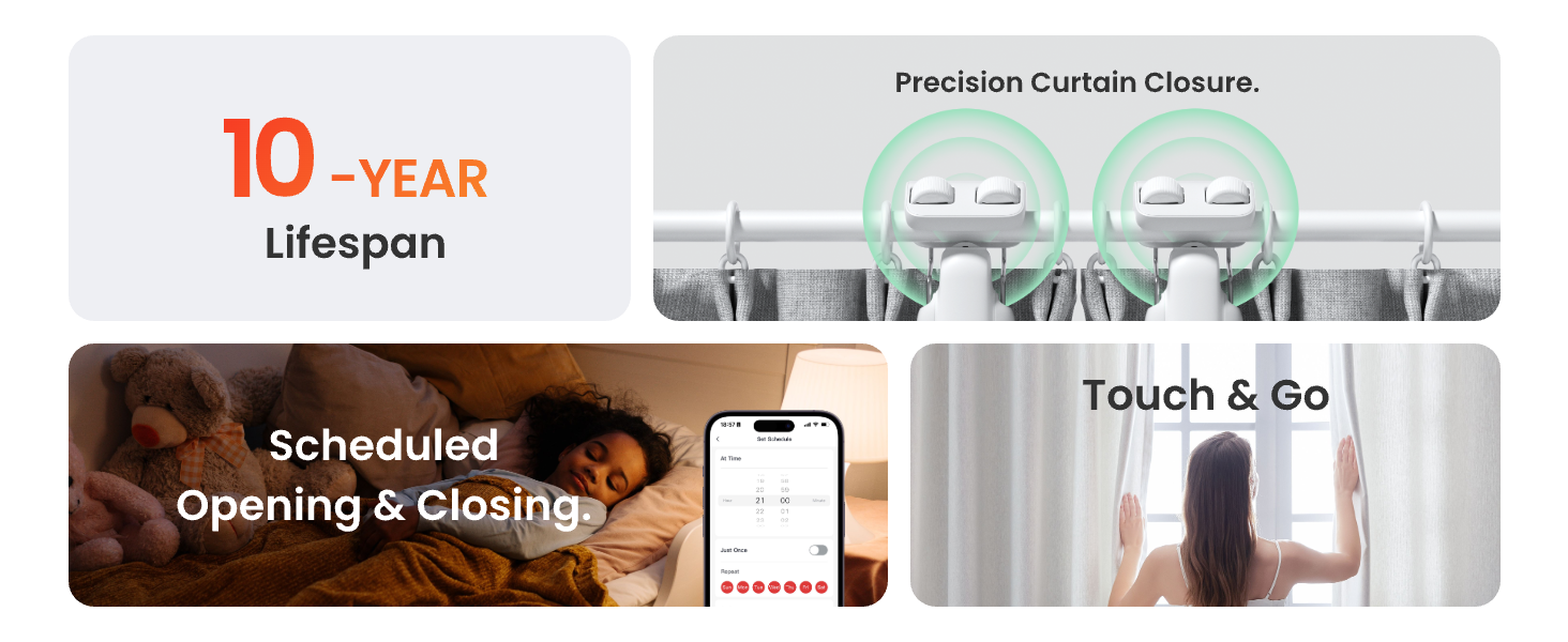 Automatic Curtain Opener 3 Rod