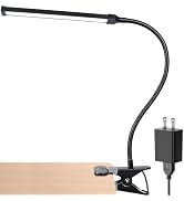 LEPOWER Led Clip on Light/Reading Light, 5W Book Light for Reading in Bed with Gooseneck, Adjusta...