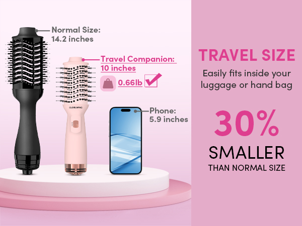 travel blow dryer brush