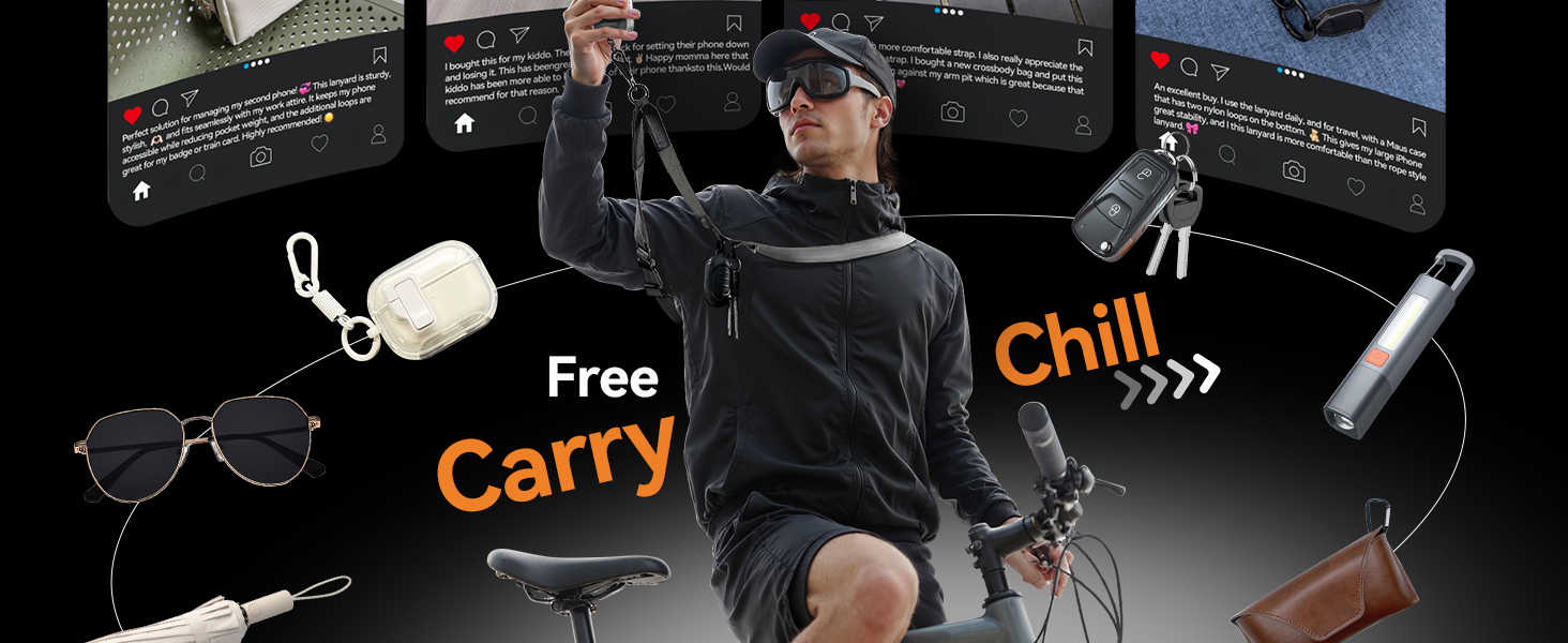 clip and go strap for phone with wallet crossbody
