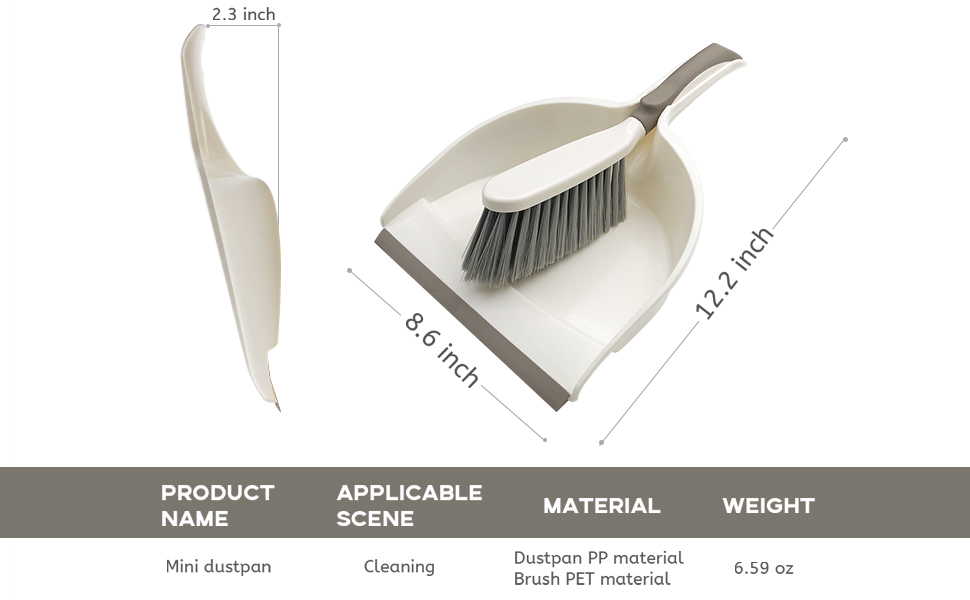 Hand Broom and Dustpan Set for Home