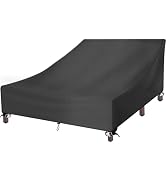 Double Chaise Lounge Cover, 420D Oxford Chaise Lounge Covers Outdoor Waterproof Protective Patio ...