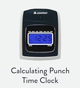 Acroprint ATR480 Totalizing Time Clock Bundle