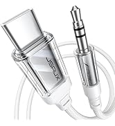 JSAUX Aux to USB C Cable for iPhone 15 Pro Max, USB Type C to 3.5mm Audio Aux Jack Cable Headphon...